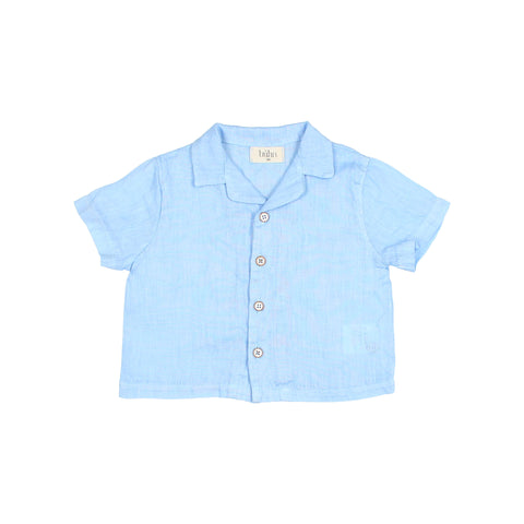 Buho Baby Provence Blue Linen Shirt