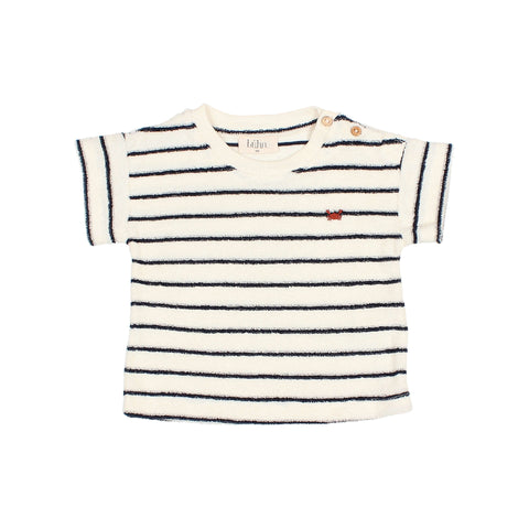 Buho Baby Nuit Stripes Terry T-shirt + Shorts Set