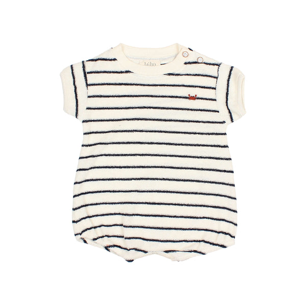 Buho Nuit Stripes Terry Romper