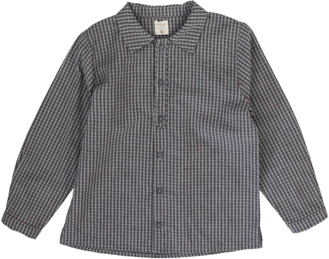 Lil Legs Analogie Soft Gray Plaid Edition Boys Shirt