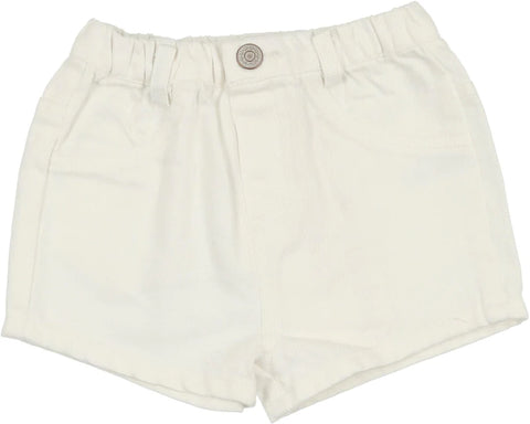 Lil Legs White Denim Shorts