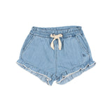 Buho Denim Ruffle Shorts