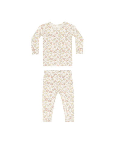 Quincy Mae Ivory Bloom Bamboo Pajama Set