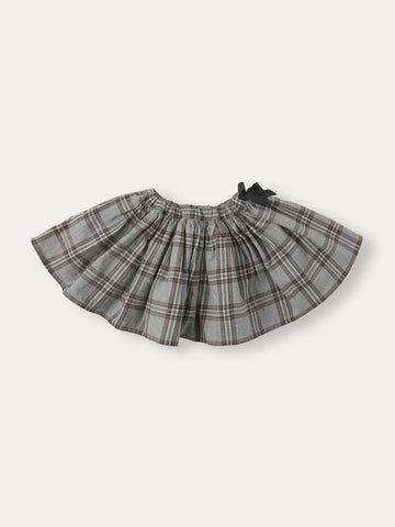 Bene Bene Melange Grey Plaid Burnis Full Skirt