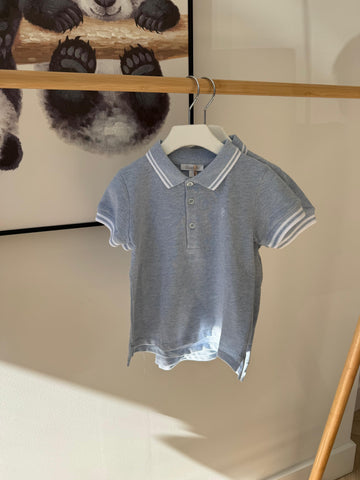 Patachou Pale Blue Melange Polo