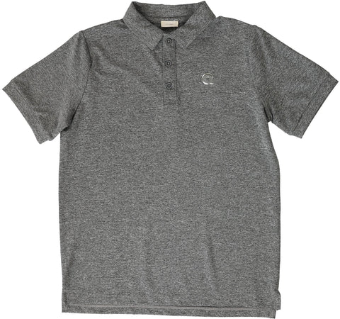 Lil Legs Grey Marl SS Sports Polo WSSPS-GRYM