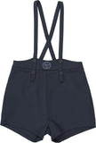 Lil Legs Analogie Navy Plaid Edition Boys Overall Shorts
