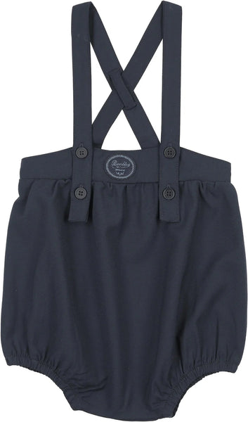 Lil Legs Analogie Navy Plaid Edition Boys Romper