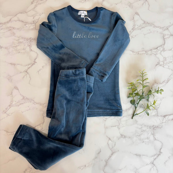 Bonjoy Blue Little Love Pajamas