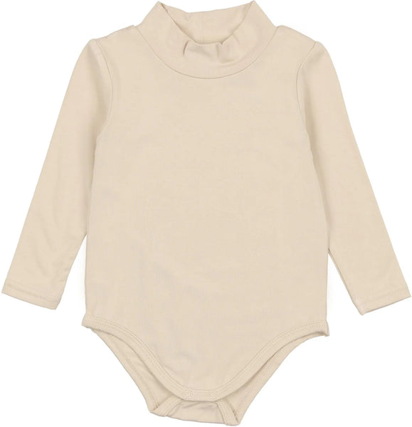 Lil Legs Ecru Bamboo Mockneck Onesie