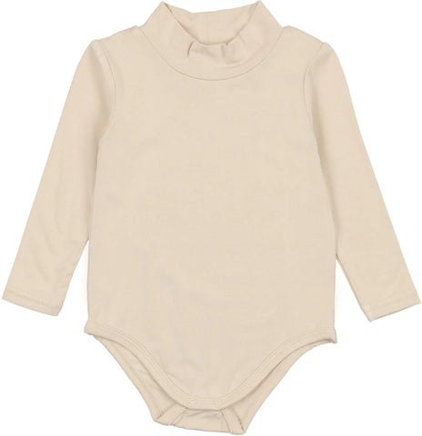 Lil Legs Ecru Bamboo Mockneck Onesie