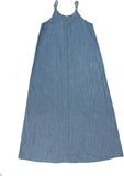Lil Legs Blue Tencel Denim Maxi Slip Dress DMSD-BTEN