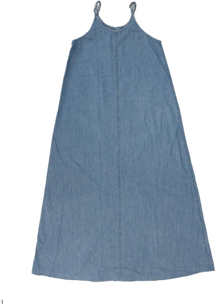 Lil Legs Blue Tencel Denim Maxi Slip Dress DMSD-BTEN