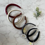 Halo Luxe Chocolate Vivienne Studded Velveteen Headband