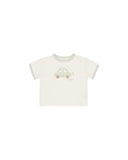 Quincy Mae Ivory Car Ringer Tee + Mint Short Set