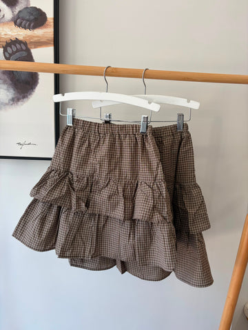 The New Society Wander Check Special Skirt