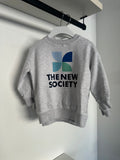 The New Society Grey Melange Mykonos Logo Sweatshirt