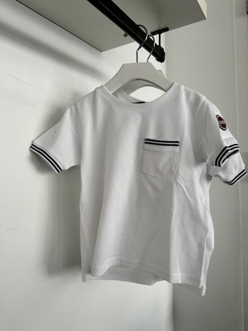 Colmar White/Dark Blue Short Sleeve Pocket T-shirt