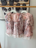 Petite Amalie Fantasy Print Silk Linen Dress