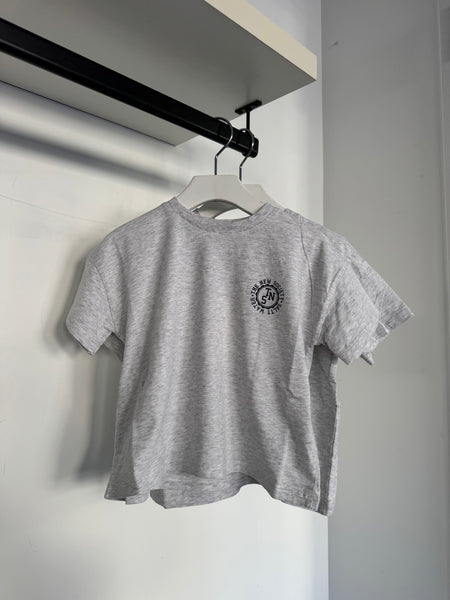 The New Society Boys Grey Melange Special Tee