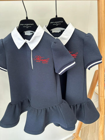Philosophy Blue SS Logo Dress