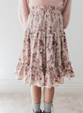 Steph Antique Floral Cord Skirt