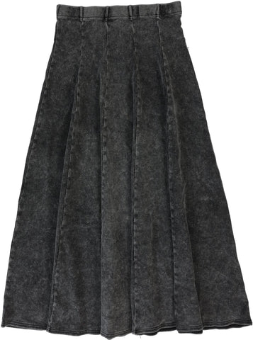 Lil Legs Black Wash Panel Maxi Skirt