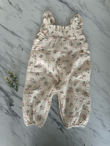 Quincy Mae Ivory Strawberries Nova romper