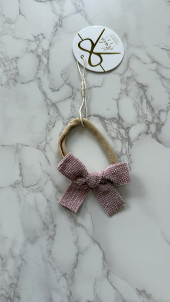 Halo Luxe Dusty Pink Abigail Luxe Corduroy Baby Headband