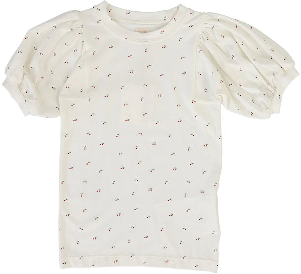 Lil Legs White Denim Capsule SS Girls Tee DGTSS-WHI