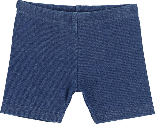 Lil Legs Midwash Jean Biker Shorts