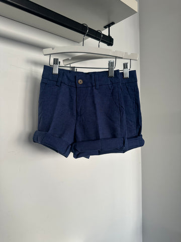 Nupkeet Navy Linen Maputo Bermuda Short