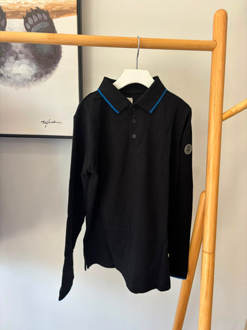 Lil Legs Black Classic Polo