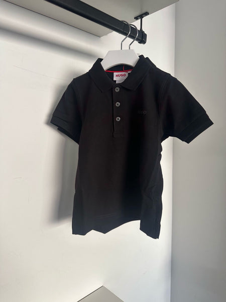 Hugo Black Short Sleeve Polo