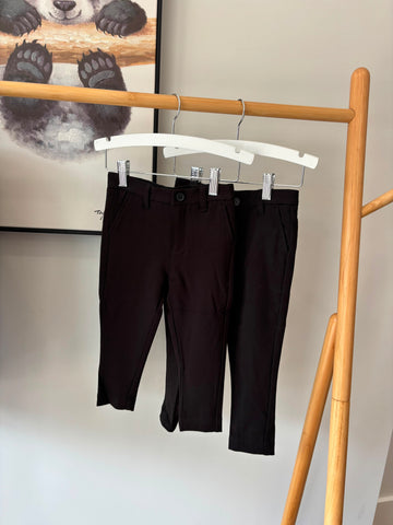 Coco Blanc Black Woven Pants