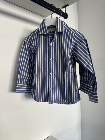 Nupkeet Bruxless French Collar Stripe Shirt