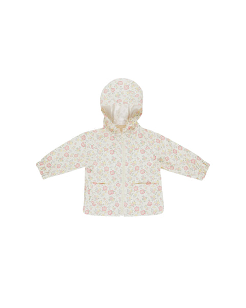 Quincy Mae Ivory Bloom Rain Coat