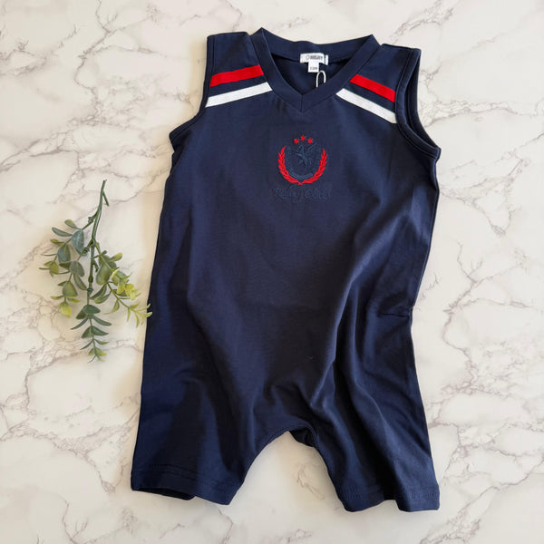 Bonjoy Navy Riding Club Shorts Romper