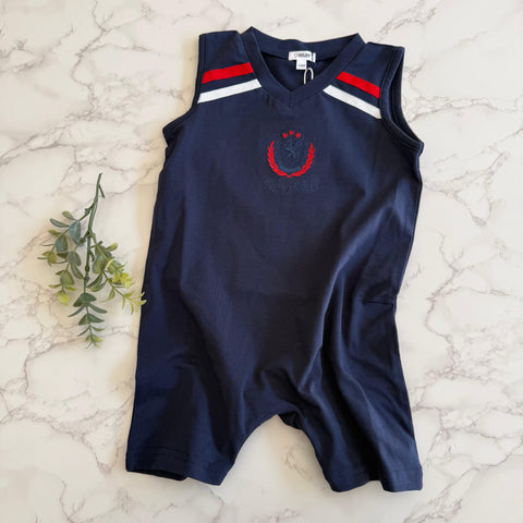 Bonjoy Navy Riding Club Shorts Romper