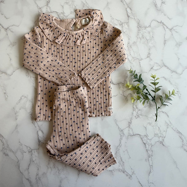 Buho Rose Fall Ribbed T-shirt + Legging Set