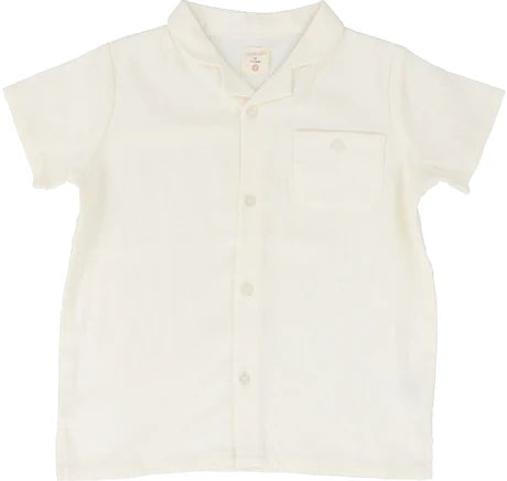 Lil Legs Analogie Cream Linen Shirt