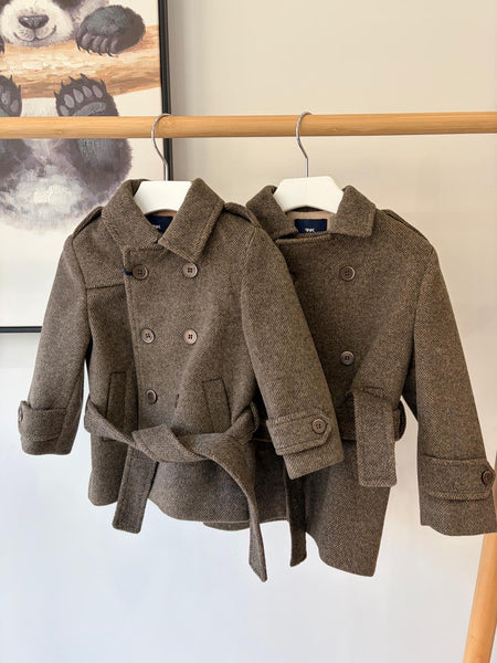 Manuel Frank Camel Double Breasted Coat