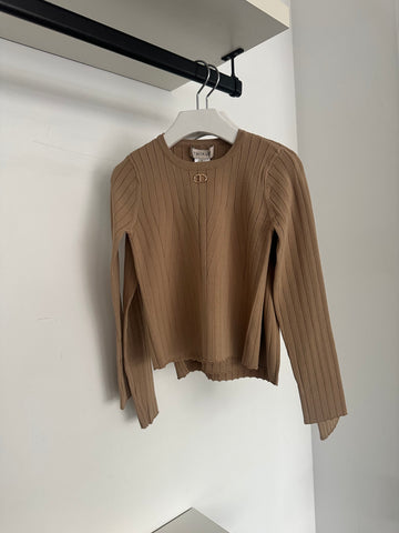 Twinset Camel Long Sleeve Sweater