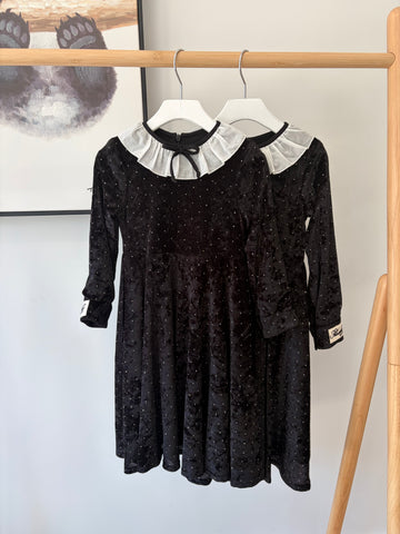 Philosophy Black Strauss All Over Velvet Dress