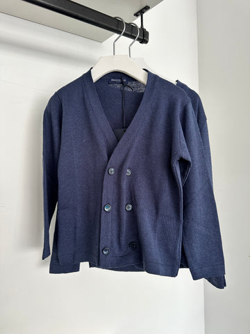 Emanuel Pris Navy Blue Double Breasted Cardigan