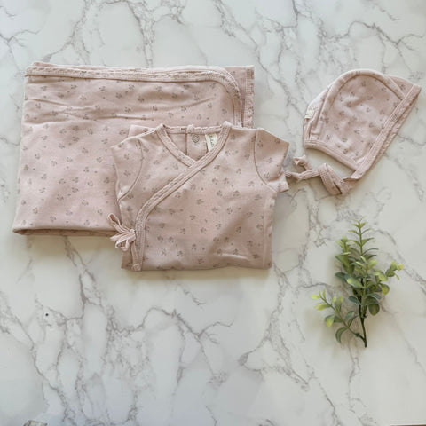 Lilette Soft Pink Bud Footie