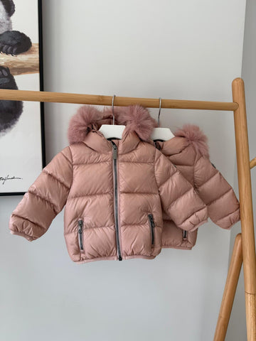 Colmar Baby Vintage Rose Synthetic Edge Hooded Coat