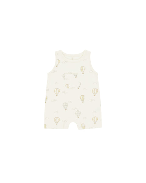 Quincy Mae Ivory Hot Air Balloons Sleeveless One-Piece