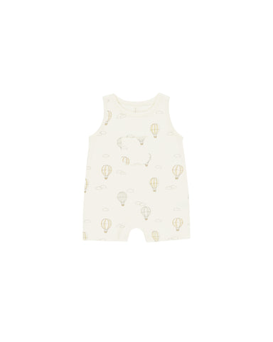 Quincy Mae Ivory Hot Air Balloons Sleeveless One-Piece