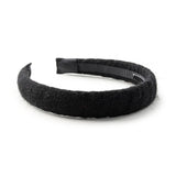 Halo Luxe Black Avery Ribbed Knit Headband